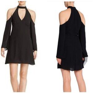 BAILEY 44 Size Small S Black Cold Shoulder Daikon Mini Dress NWT